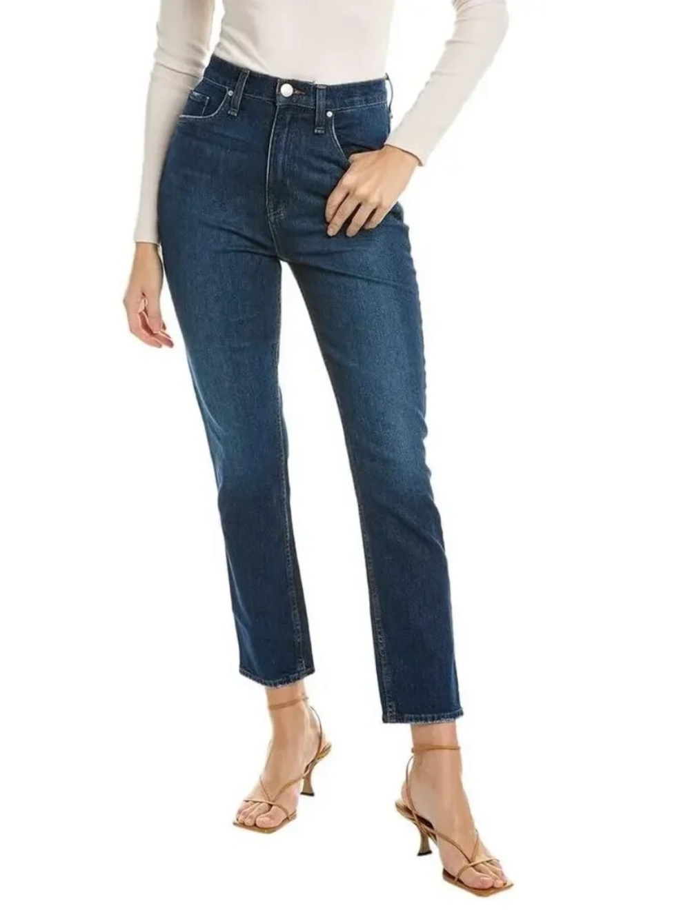 Hudson Harlow NWT Ultra High-Rise Cigarette Ankle Jeans in Meadow Blue size 24